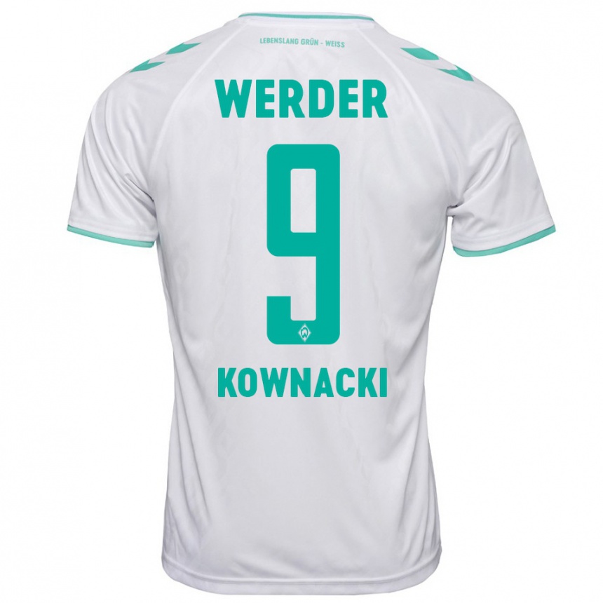 Niño Fútbol Camiseta Dawid Kownacki #9 Blanco 2ª Equipación 2023/24 México