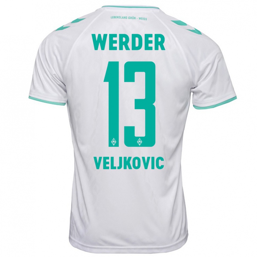 Niño Fútbol Camiseta Milos Veljkovic #13 Blanco 2ª Equipación 2023/24 México