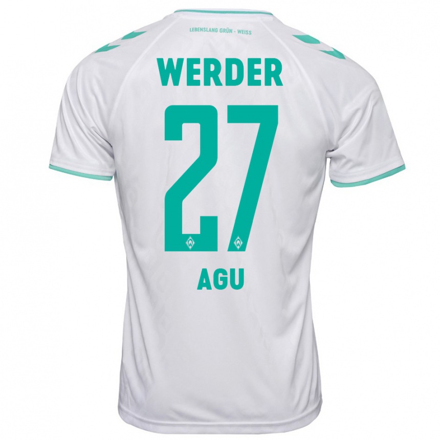 Niño Fútbol Camiseta Felix Agu #27 Blanco 2ª Equipación 2023/24 México