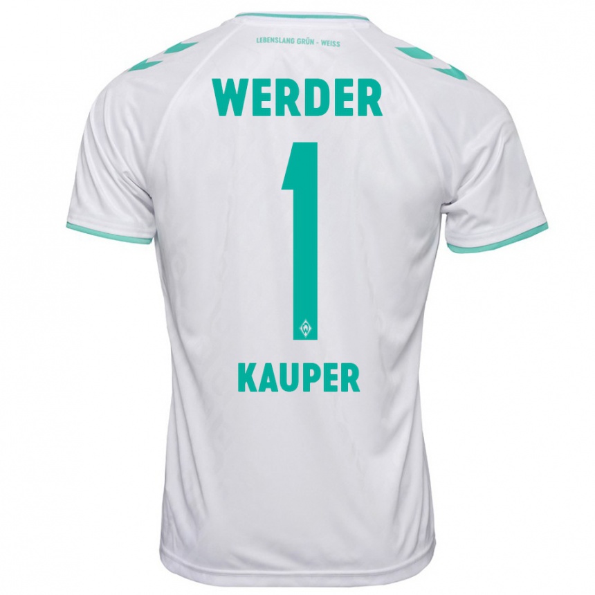 Niño Fútbol Camiseta Ben Käuper #1 Blanco 2ª Equipación 2023/24 México