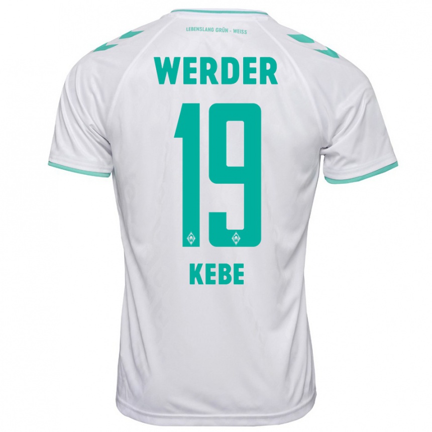 Niño Fútbol Camiseta David Kébé #19 Blanco 2ª Equipación 2023/24 México