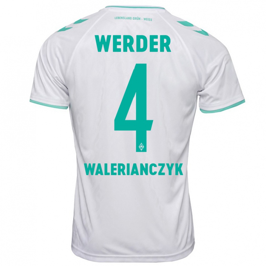 Niño Fútbol Camiseta Dennis Walerianczyk #4 Blanco 2ª Equipación 2023/24 México