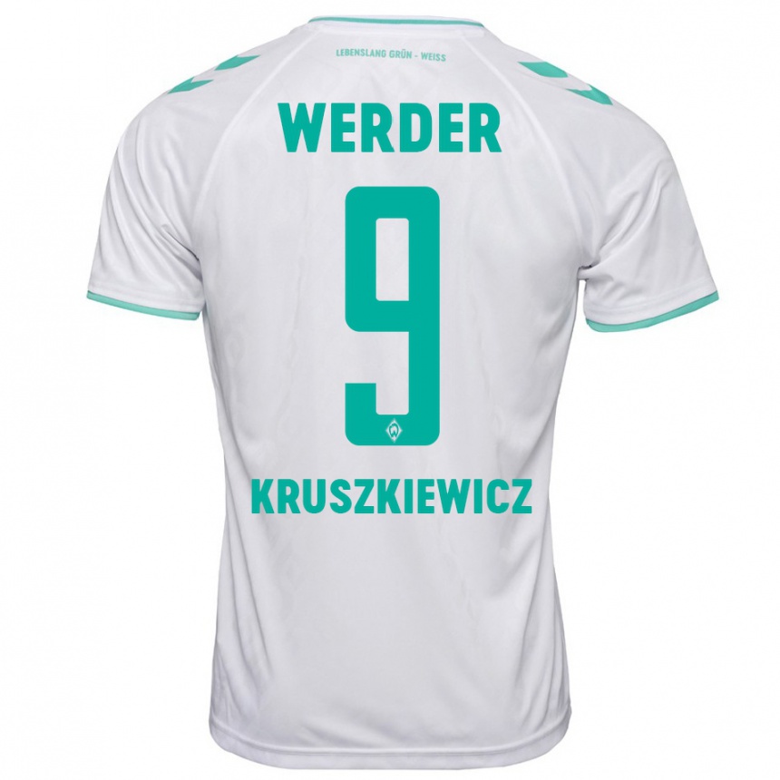 Niño Fútbol Camiseta Jakub Kruszkiewicz #9 Blanco 2ª Equipación 2023/24 México