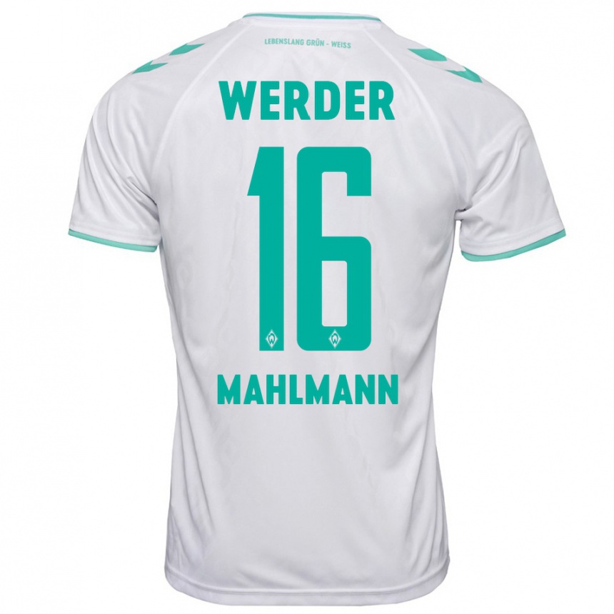 Niño Fútbol Camiseta Justus Mahlmann #16 Blanco 2ª Equipación 2023/24 México