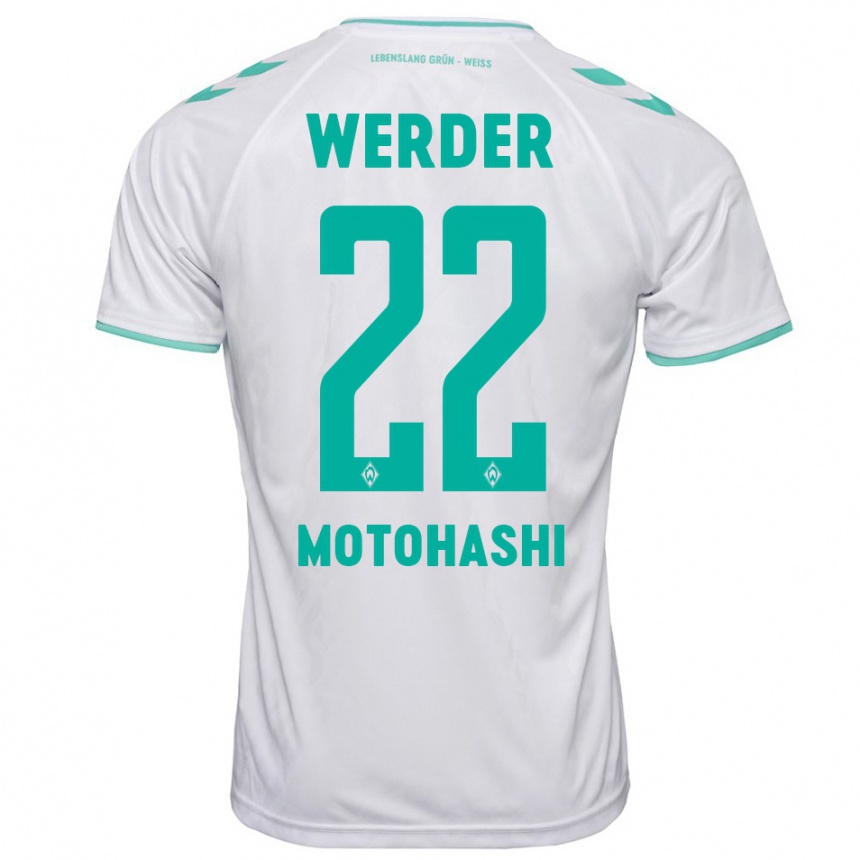 Niño Fútbol Camiseta Yuzuki Motohashi #22 Blanco 2ª Equipación 2023/24 México