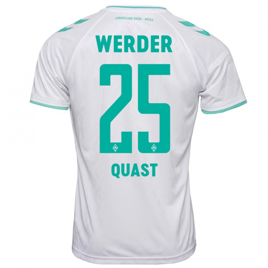 Niño Fútbol Camiseta Sönke Quast #25 Blanco 2ª Equipación 2023/24 México