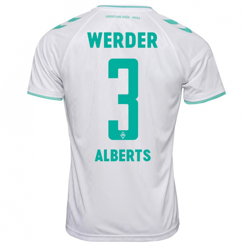 Niño Fútbol Camiseta Christopher Alberts #3 Blanco 2ª Equipación 2023/24 México