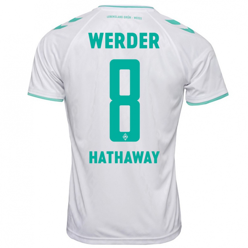 Niño Fútbol Camiseta Max Hathaway #8 Blanco 2ª Equipación 2023/24 México