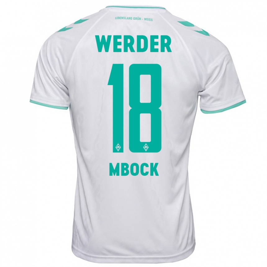 Niño Fútbol Camiseta Princewill Mbock #18 Blanco 2ª Equipación 2023/24 México