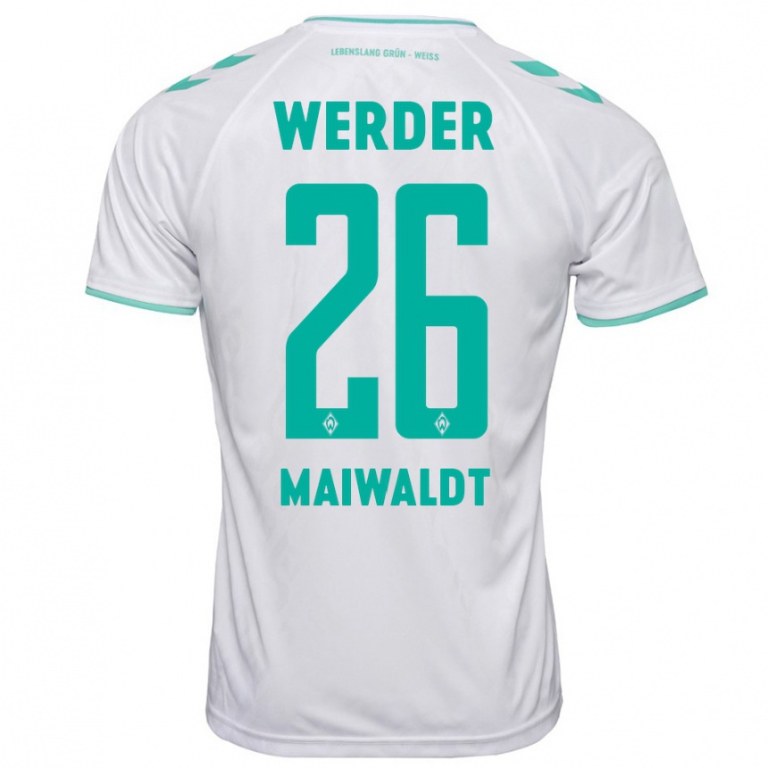 Niño Fútbol Camiseta Julius Maiwaldt #26 Blanco 2ª Equipación 2023/24 México