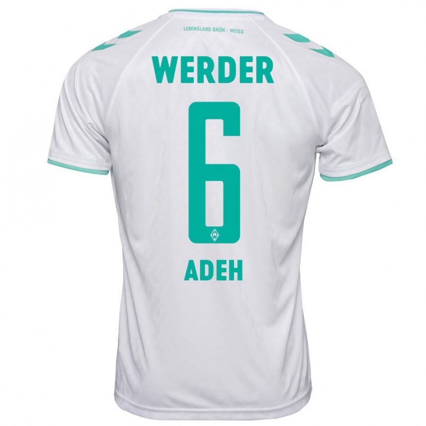 Niño Fútbol Camiseta Wesley Adeh #6 Blanco 2ª Equipación 2023/24 México