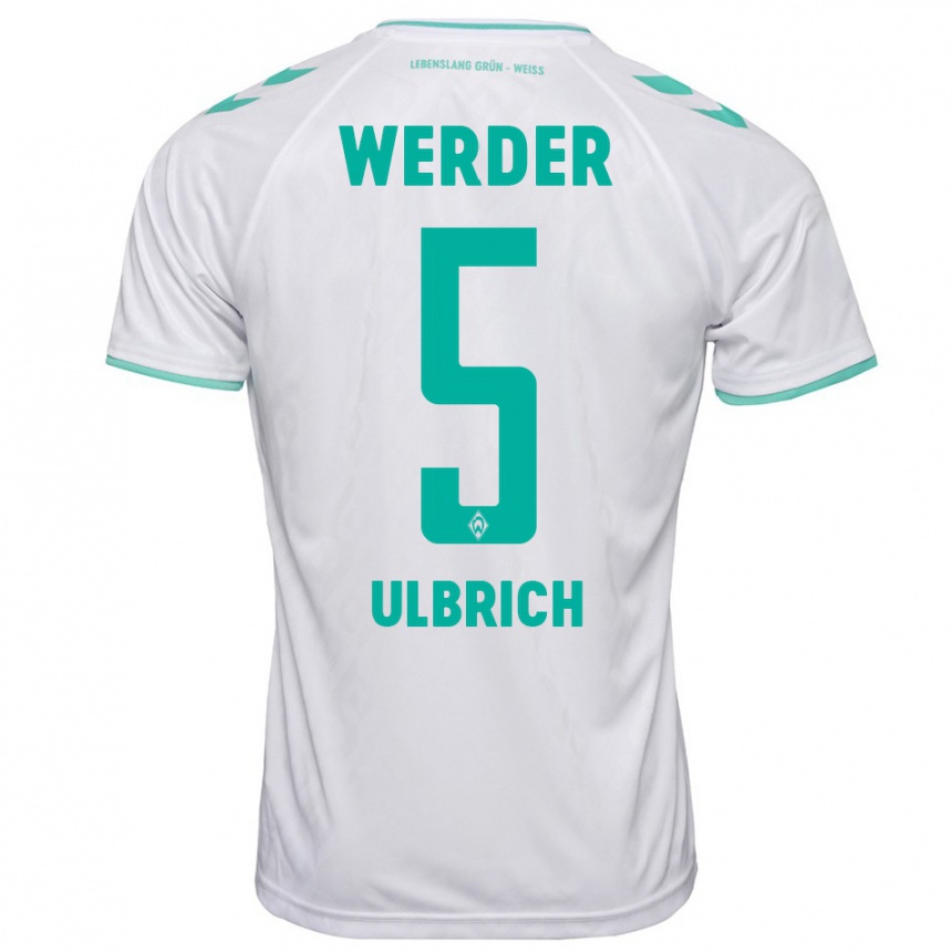 Niño Fútbol Camiseta Michelle Ulbrich #5 Blanco 2ª Equipación 2023/24 México