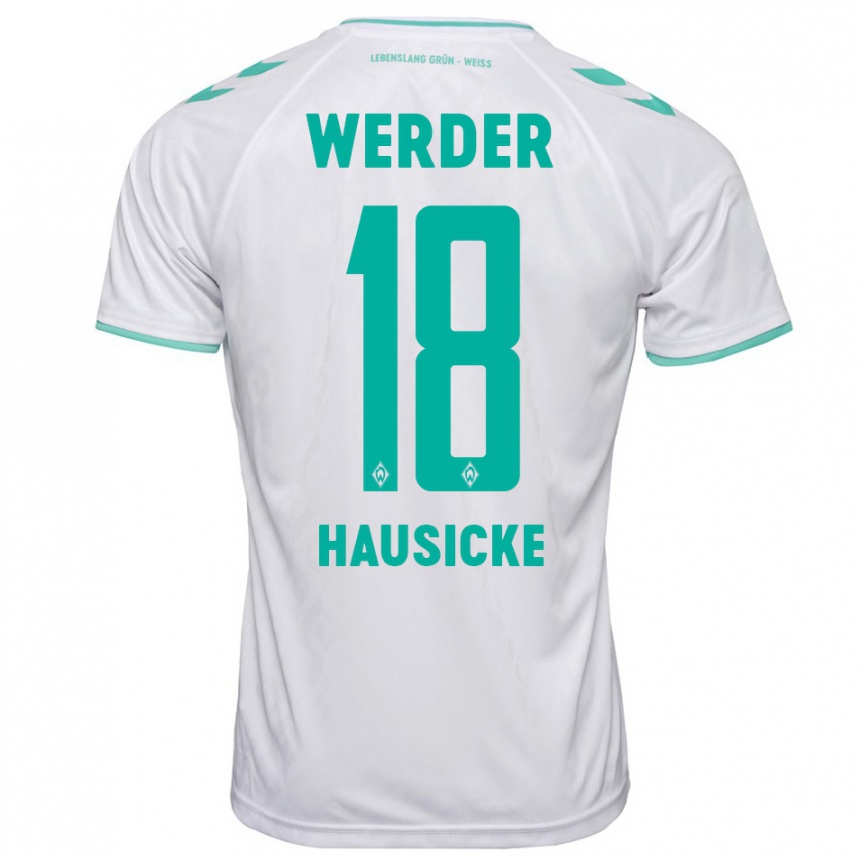 Niño Fútbol Camiseta Lina Hausicke #18 Blanco 2ª Equipación 2023/24 México