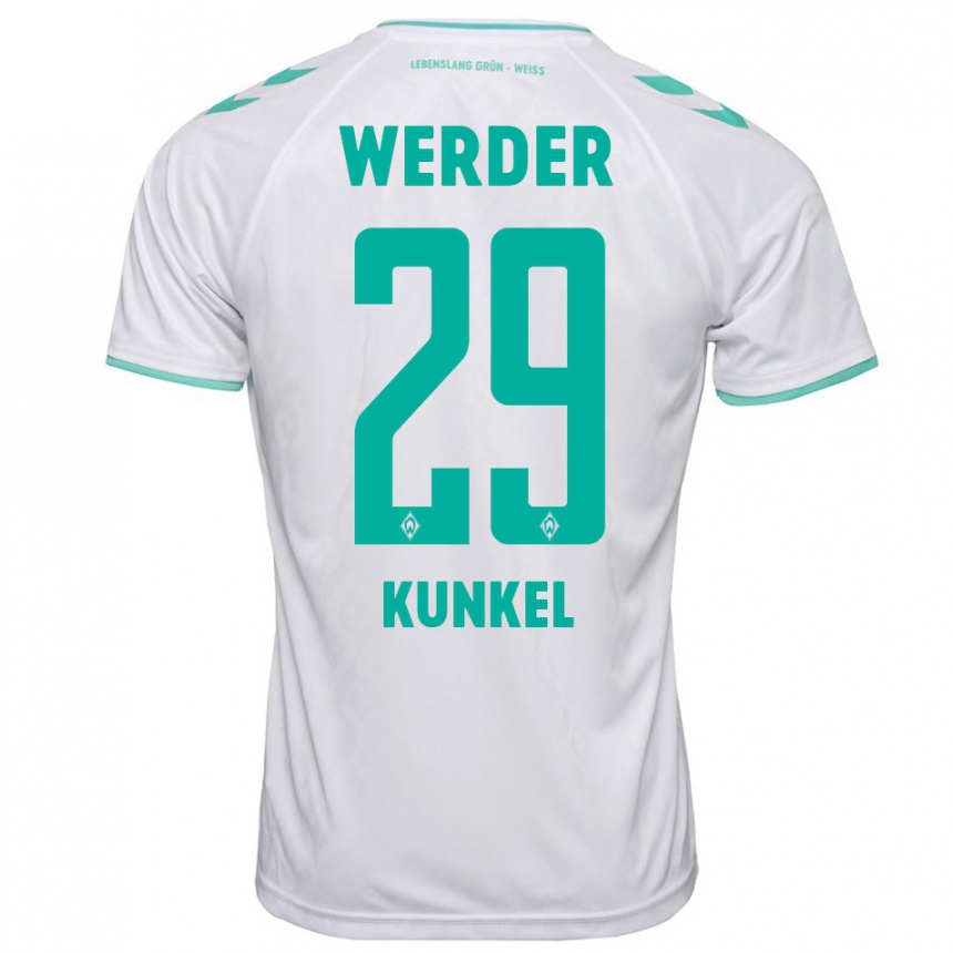 Niño Fútbol Camiseta Melina Kunkel #29 Blanco 2ª Equipación 2023/24 México