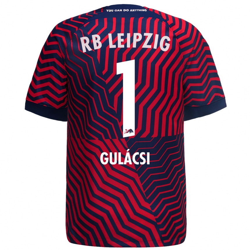 Niño Fútbol Camiseta Péter Gulácsi #1 Azul Rojo 2ª Equipación 2023/24 México