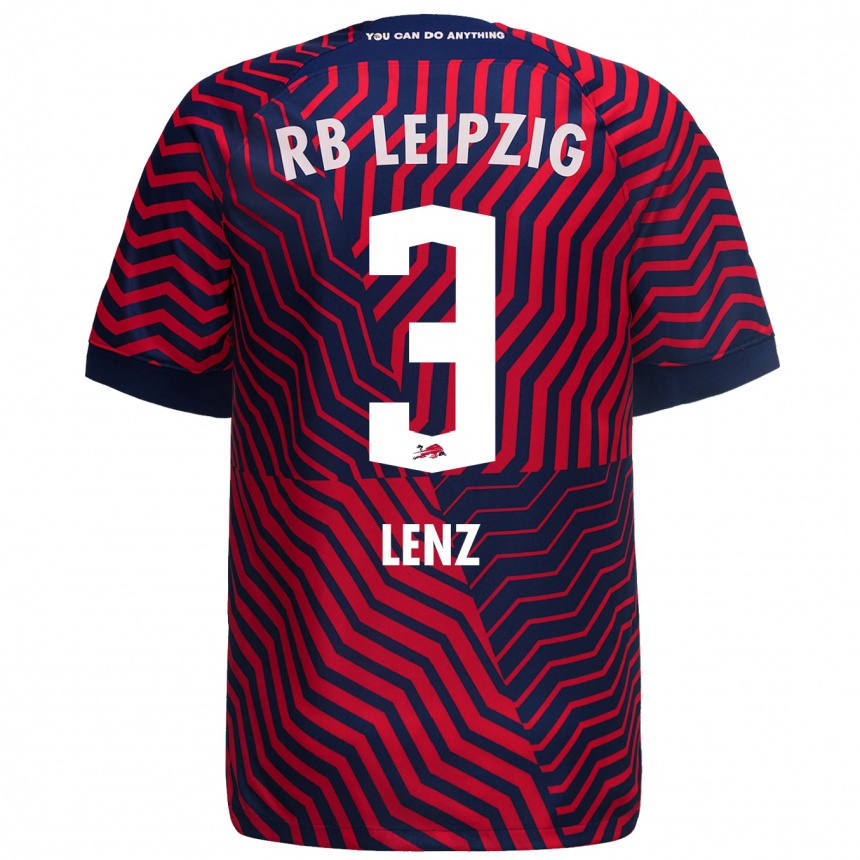 Niño Fútbol Camiseta Christopher Lenz #3 Azul Rojo 2ª Equipación 2023/24 México