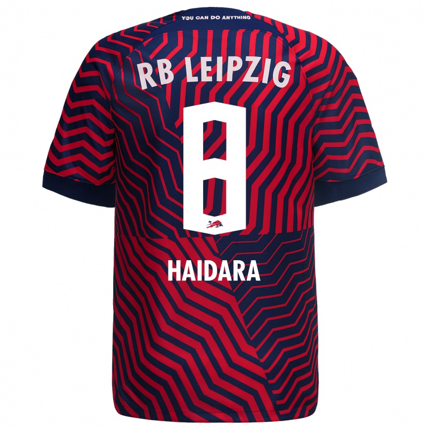 Niño Fútbol Camiseta Amadou Haidara #8 Azul Rojo 2ª Equipación 2023/24 México