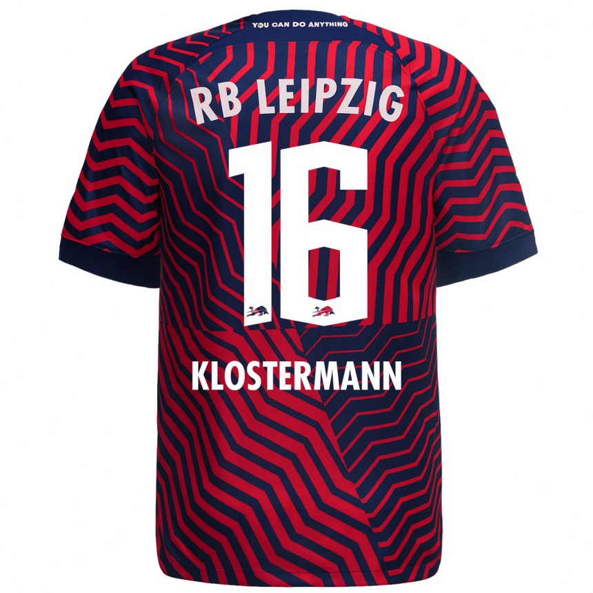 Niño Fútbol Camiseta Lukas Klostermann #16 Azul Rojo 2ª Equipación 2023/24 México