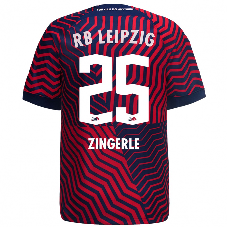 Niño Fútbol Camiseta Leopold Zingerle #25 Azul Rojo 2ª Equipación 2023/24 México