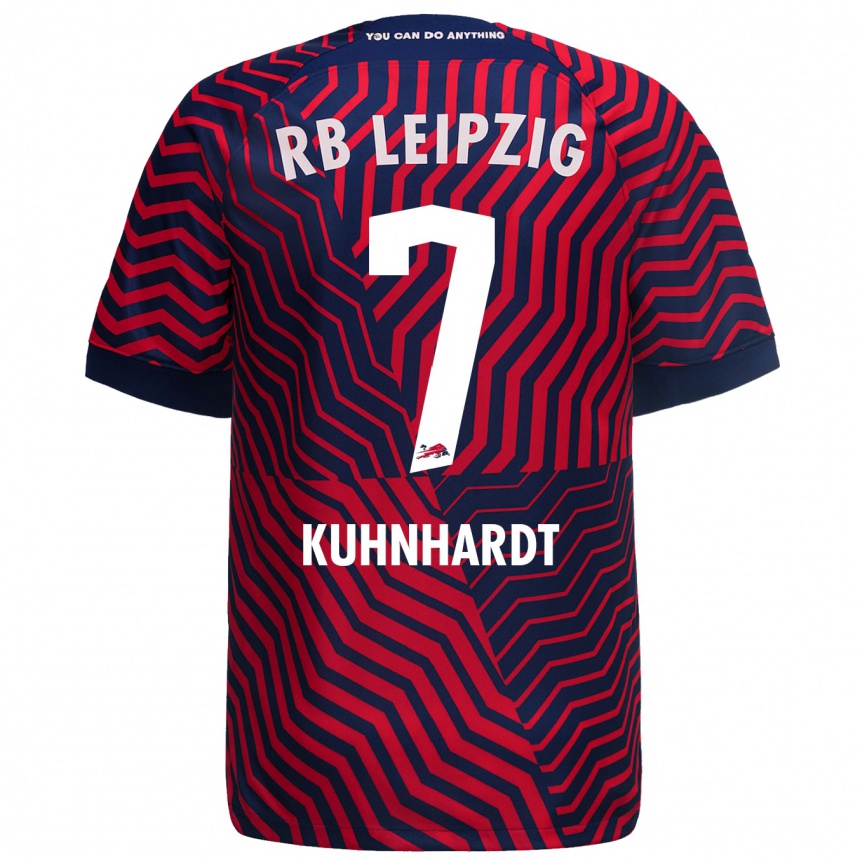 Niño Fútbol Camiseta Paul Kühnhardt #7 Azul Rojo 2ª Equipación 2023/24 México