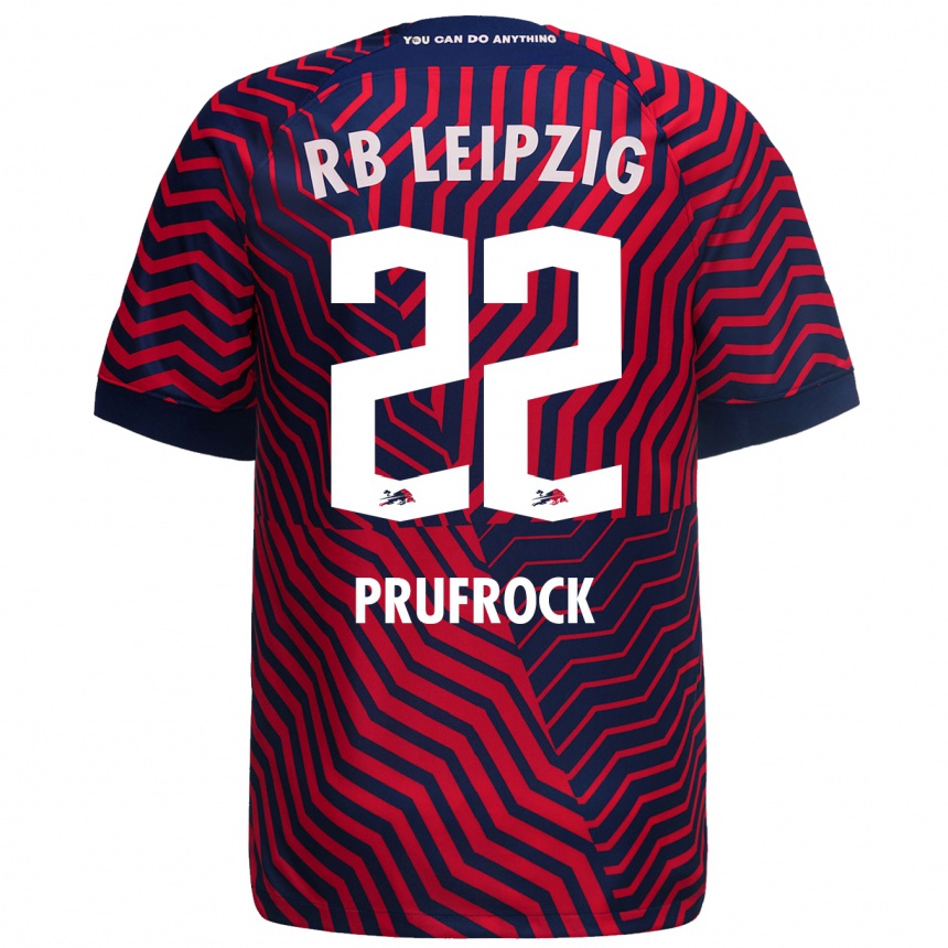 Niño Fútbol Camiseta Silas Prüfrock #22 Azul Rojo 2ª Equipación 2023/24 México