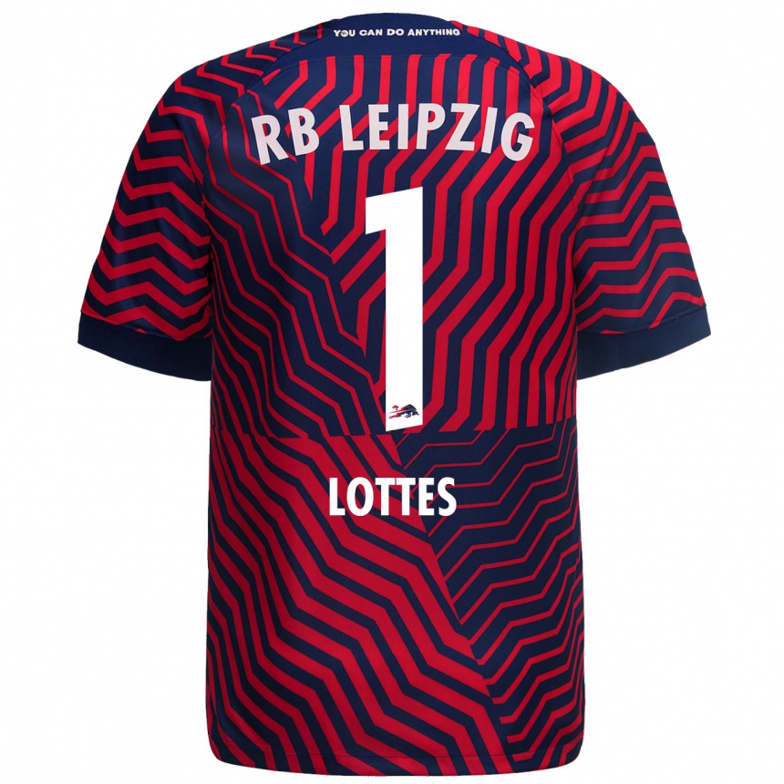 Niño Fútbol Camiseta Benjamin Lottes #1 Azul Rojo 2ª Equipación 2023/24 México