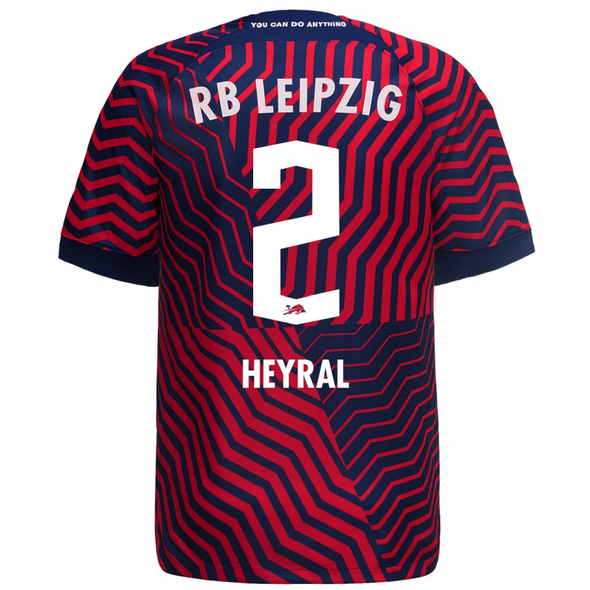 Niño Fútbol Camiseta Neo Heyral #2 Azul Rojo 2ª Equipación 2023/24 México