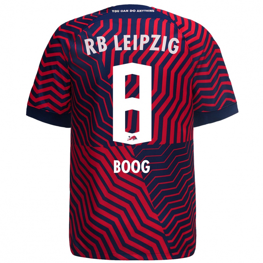 Niño Fútbol Camiseta Miguel Boog #8 Azul Rojo 2ª Equipación 2023/24 México