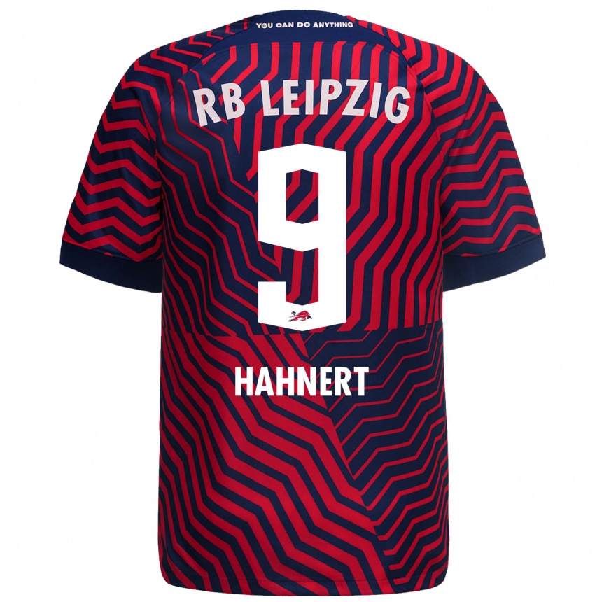 Niño Fútbol Camiseta Ole Hähnert #9 Azul Rojo 2ª Equipación 2023/24 México