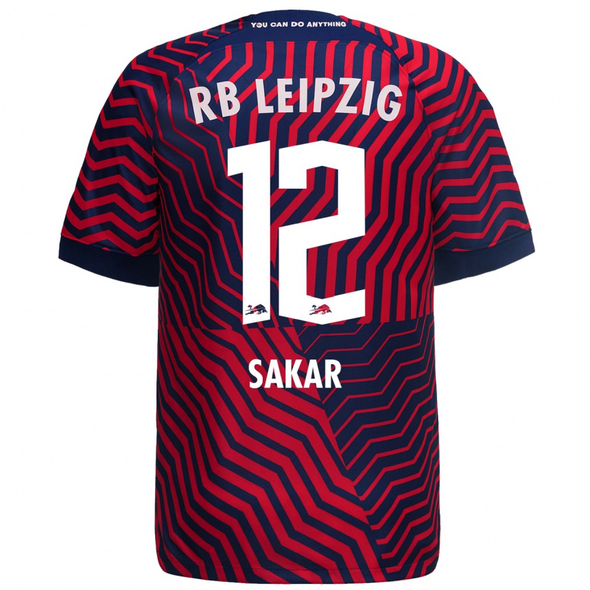 Niño Fútbol Camiseta Faik Sakar #12 Azul Rojo 2ª Equipación 2023/24 México