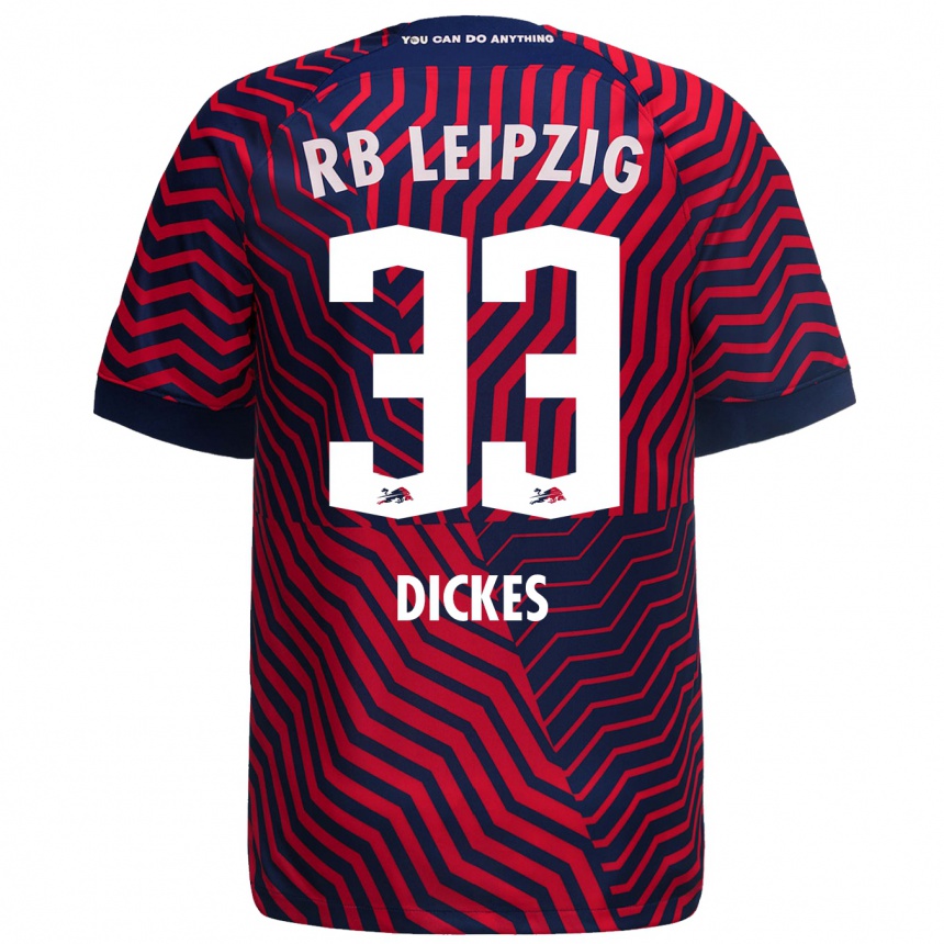 Niño Fútbol Camiseta Fernando Dickes #33 Azul Rojo 2ª Equipación 2023/24 México