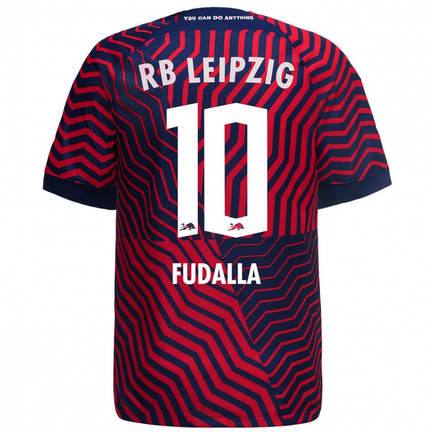 Niño Fútbol Camiseta Vanessa Fudalla #10 Azul Rojo 2ª Equipación 2023/24 México