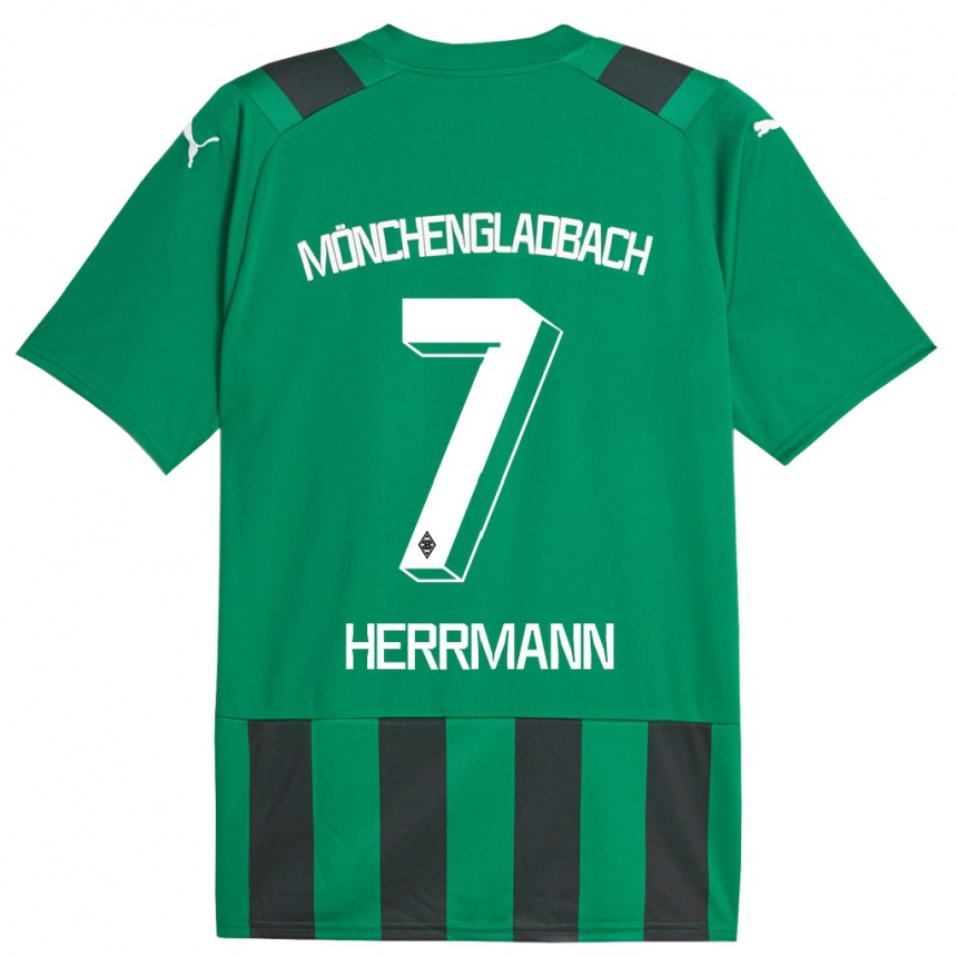 Niño Fútbol Camiseta Patrick Herrmann #7 Verde Negro 2ª Equipación 2023/24 México