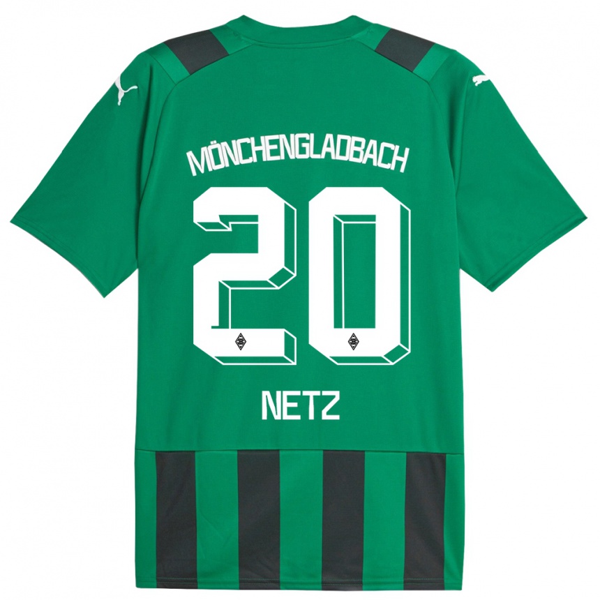 Niño Fútbol Camiseta Luca Netz #20 Verde Negro 2ª Equipación 2023/24 México