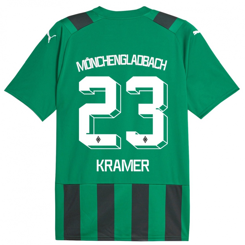 Niño Fútbol Camiseta Christoph Kramer #23 Verde Negro 2ª Equipación 2023/24 México