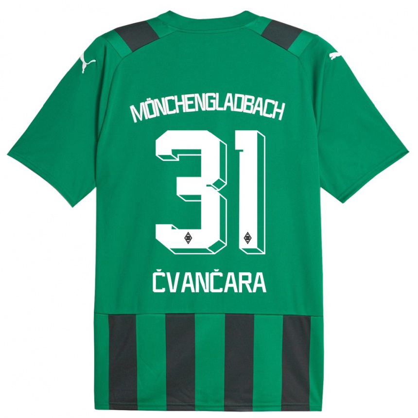 Niño Fútbol Camiseta Tomas Cvancara #31 Verde Negro 2ª Equipación 2023/24 México