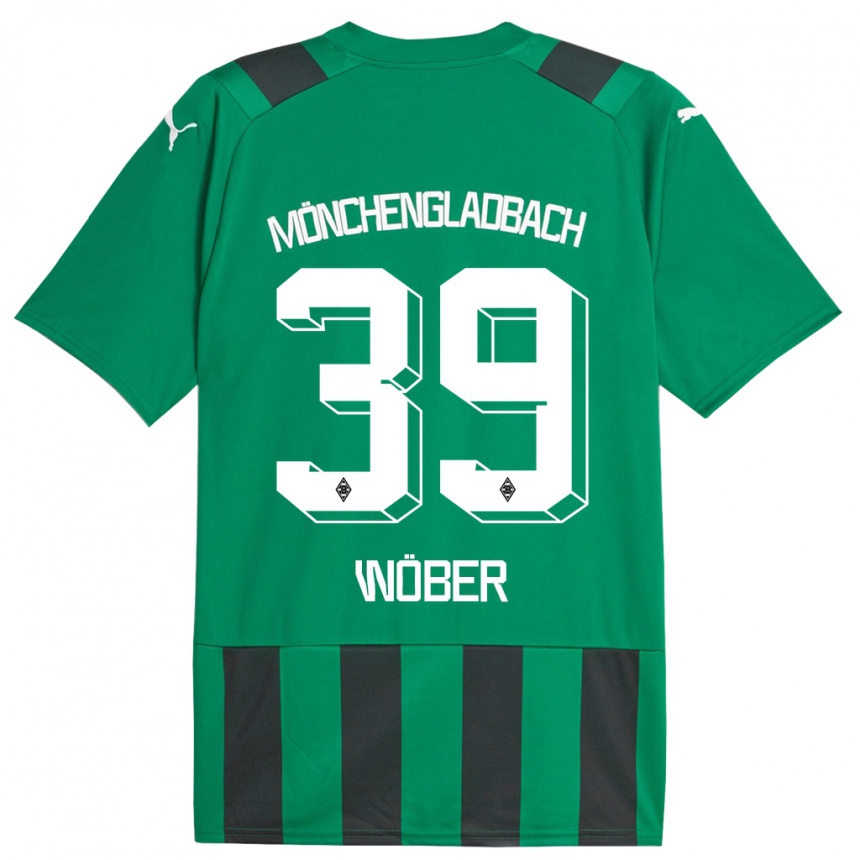 Niño Fútbol Camiseta Maximilian Wöber #39 Verde Negro 2ª Equipación 2023/24 México