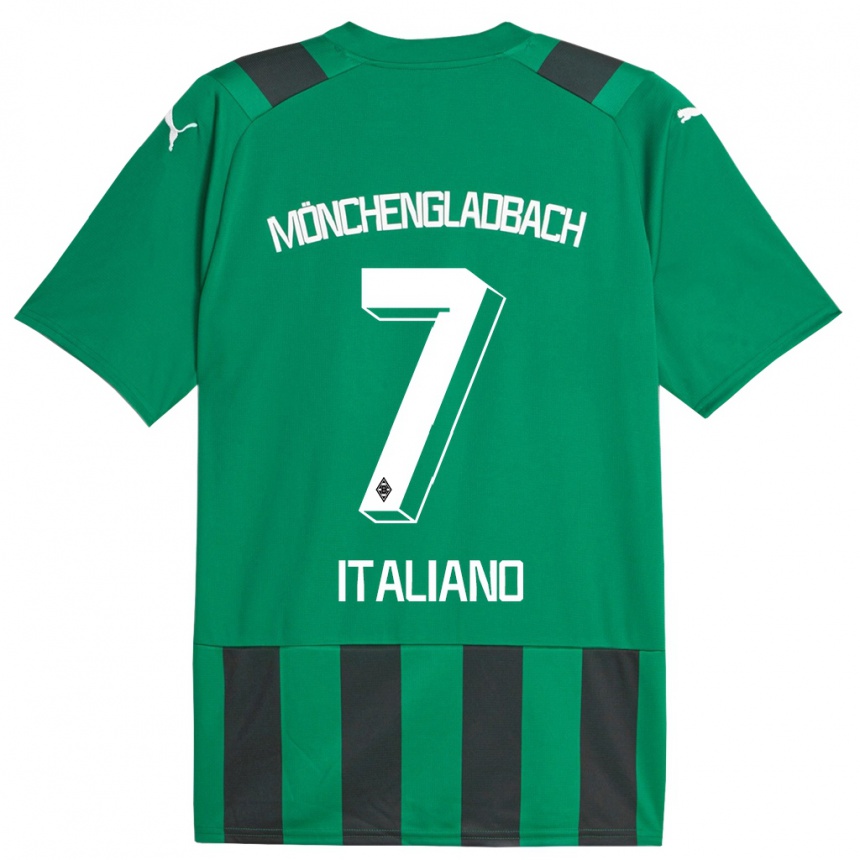 Niño Fútbol Camiseta Jacob Italiano #7 Verde Negro 2ª Equipación 2023/24 México