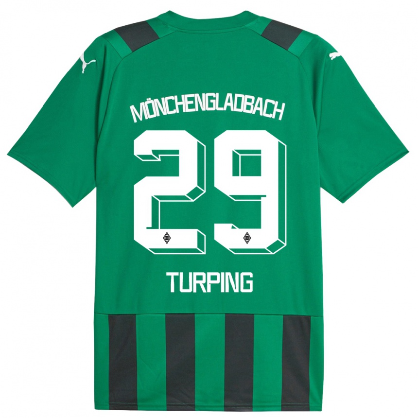 Niño Fútbol Camiseta Selim Turping #29 Verde Negro 2ª Equipación 2023/24 México