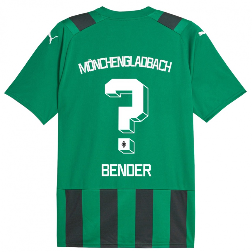 Niño Fútbol Camiseta Maurice Bender #0 Verde Negro 2ª Equipación 2023/24 México