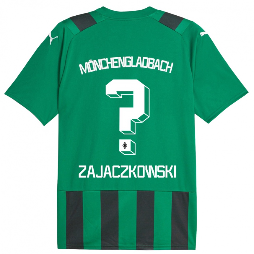 Niño Fútbol Camiseta Vincent Zajaczkowski #0 Verde Negro 2ª Equipación 2023/24 México