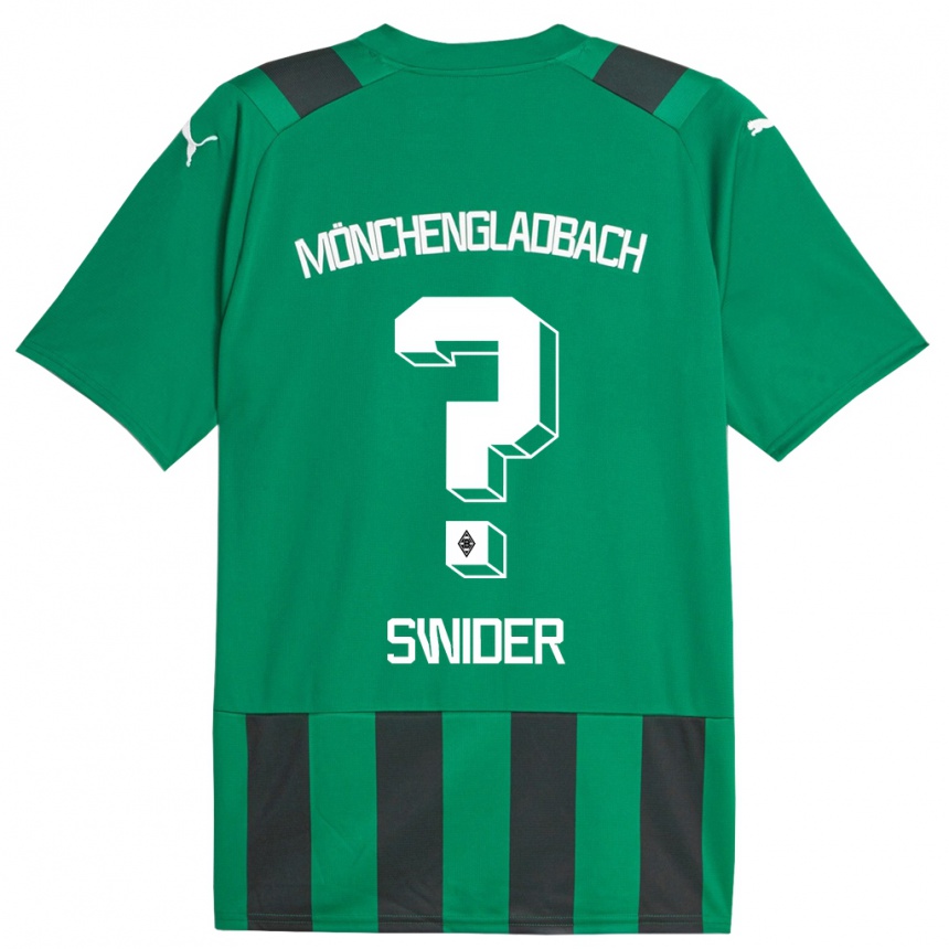 Niño Fútbol Camiseta Niklas Swider #0 Verde Negro 2ª Equipación 2023/24 México