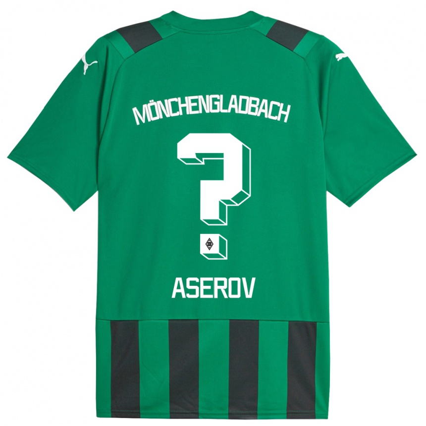 Niño Fútbol Camiseta Daniel Aserov #0 Verde Negro 2ª Equipación 2023/24 México