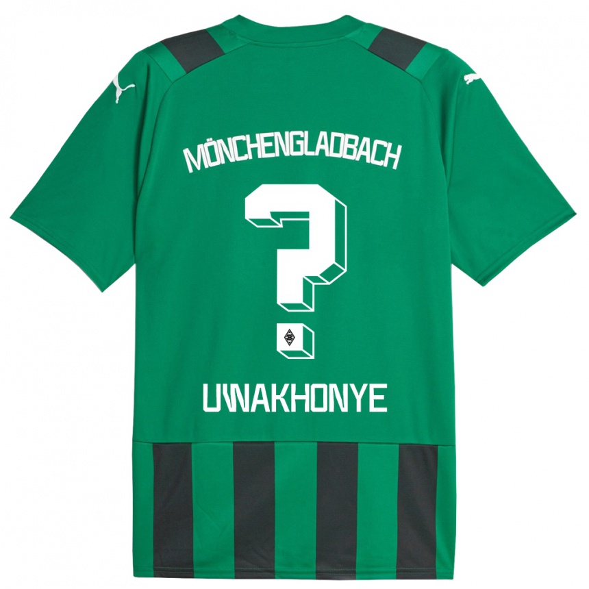 Niño Fútbol Camiseta Josiah Uwakhonye #0 Verde Negro 2ª Equipación 2023/24 México