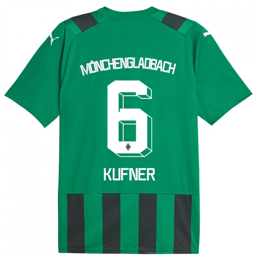 Niño Fútbol Camiseta Anne-Catherine Kufner #6 Verde Negro 2ª Equipación 2023/24 México