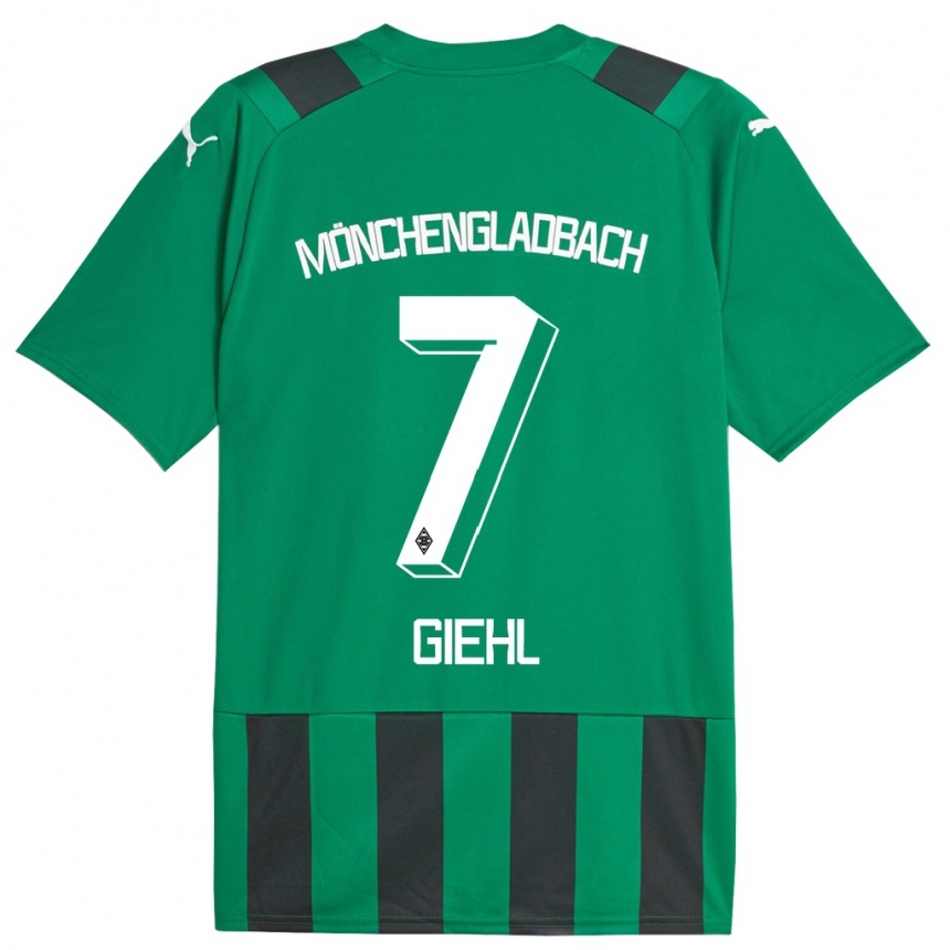 Niño Fútbol Camiseta Madita Giehl #7 Verde Negro 2ª Equipación 2023/24 México