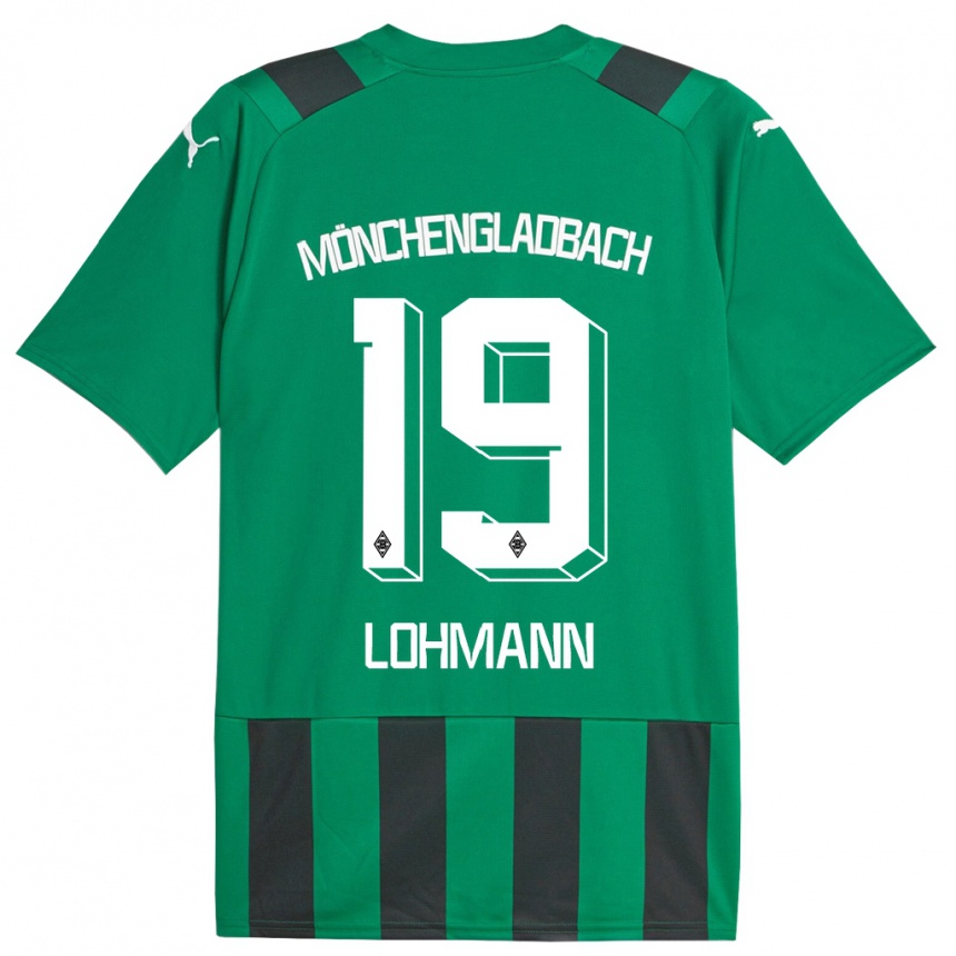 Niño Fútbol Camiseta Mona Lohmann #19 Verde Negro 2ª Equipación 2023/24 México