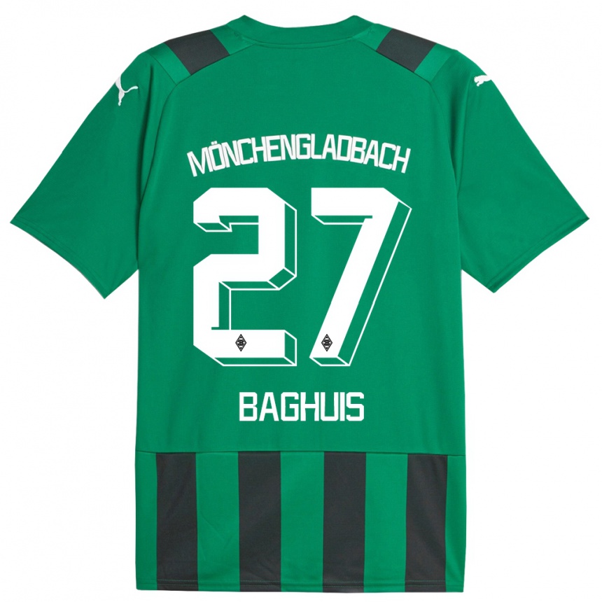 Niño Fútbol Camiseta Chantal Baghuis #27 Verde Negro 2ª Equipación 2023/24 México