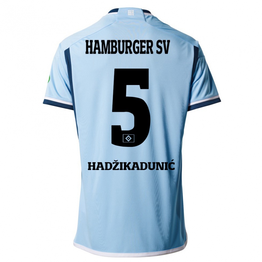 Niño Fútbol Camiseta Dennis Hadzikadunic #5 Azul 2ª Equipación 2023/24 México