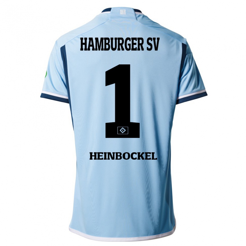 Niño Fútbol Camiseta Simon Heinbockel #1 Azul 2ª Equipación 2023/24 México